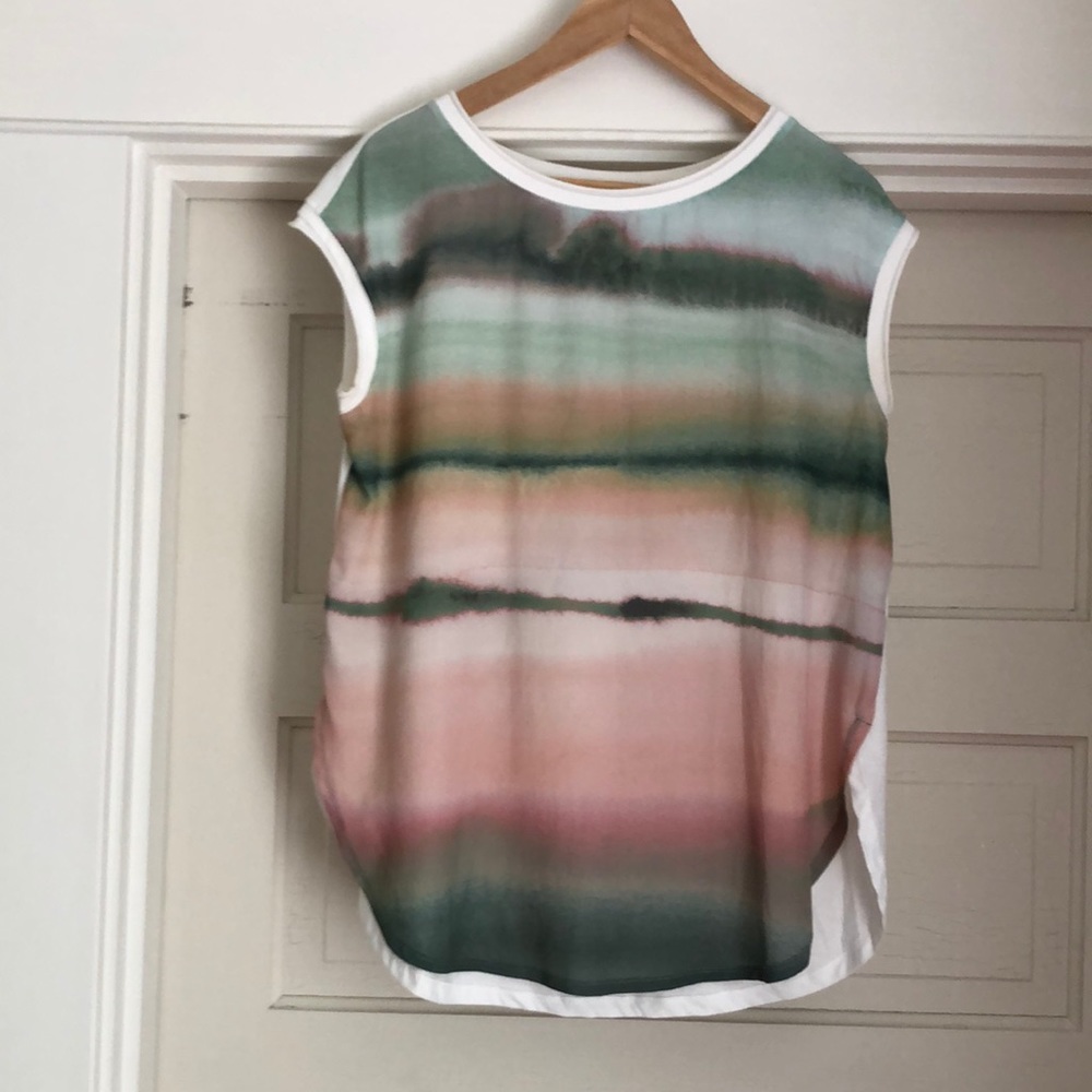 Sleeveless tie dyed blouse from Anthropologie barely worn